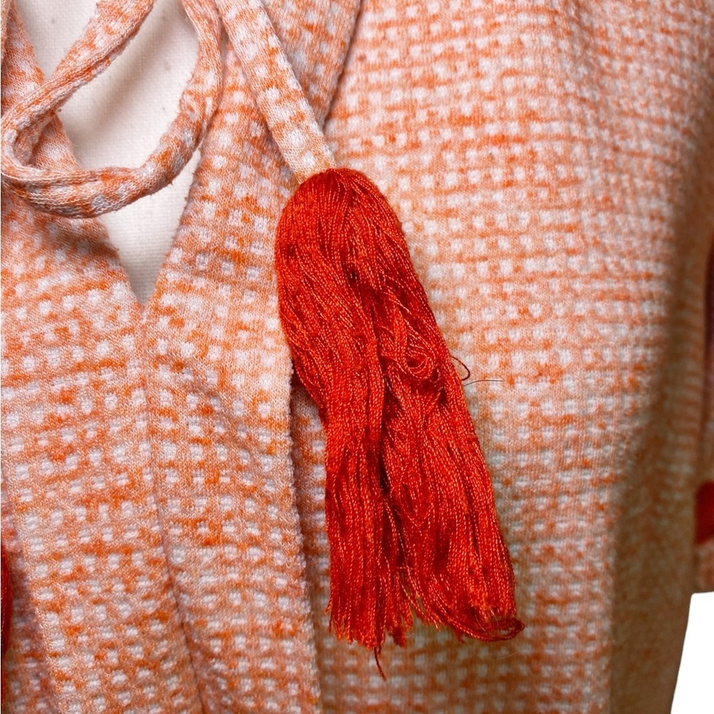 Voy Embroidered Peach Midi Dress - Picture 14 of 15